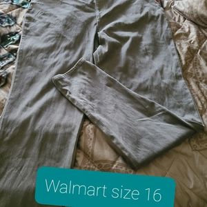 Walmart brand stright leg dress pants